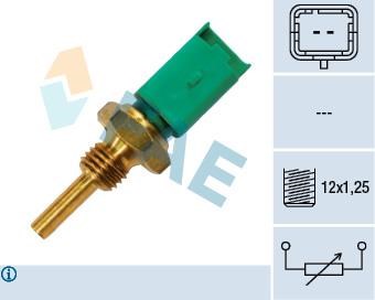 SENSORE TEMPERATURA ACQUA PUNTO 1,2 16V