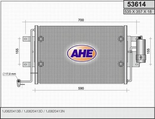 CONDENSATORE, CLIMATIZZATORE VOLKSWAGEN  Golf IV 1.4-1.61,9