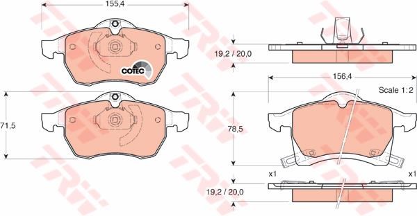 PASTIGLIE FRENI ANTERIORE OPEL ASTRA- MERIVA