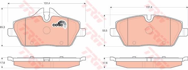 PASTIGLIE FRENI ANTERIORE BMW S 1  MINI COOPER