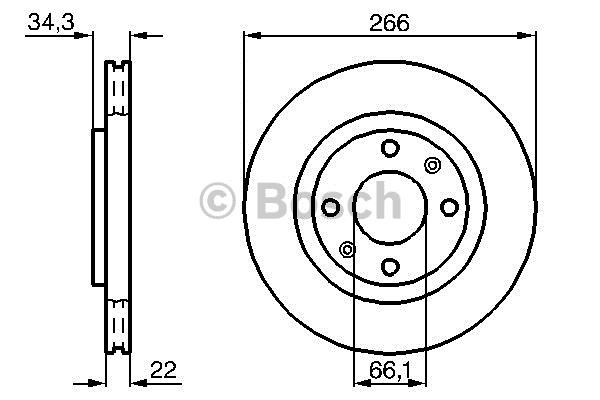 DISCHI FRENO ANT PEUGEOT 206-202-208-307-RANCH